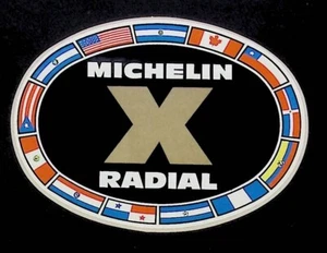 1960's Michelin Radial Tires Retro Drag Racing Decal D#149 - Picture 1 of 2