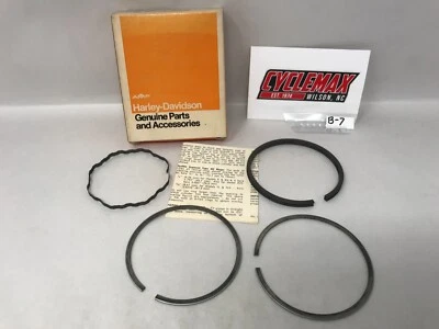 Anillos de pistón Harley Davidson "NOS" 1000cc 72-L Sportster OEM: 22361-72 Foto 1 de 2