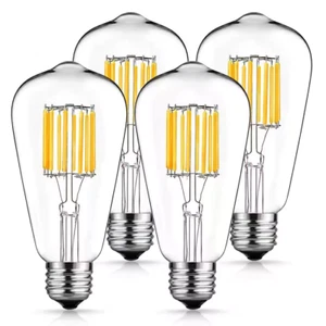 ST64 E26 Medium Base 100 Watt Equivalent Vintage LED Edison Filament Light Bulb - Picture 1 of 6