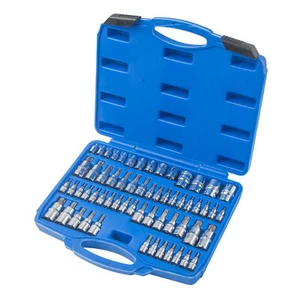 60Pcs Master Torx Bit Socket and External Torx Socket Set | S2 and Cr-V Steel - Picture 1 of 11