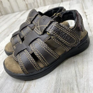 Sandalias de pescador de cuero marrón Sperry Top Sider talla 8M TREY zapatos plantilla de felpa - Imagen 1 de 10