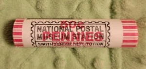 2010 LINCOLN SHIELD penny roll W/ Smithsonian dedication stamp 2/11/2010 LP5 #46 - Picture 1 of 3