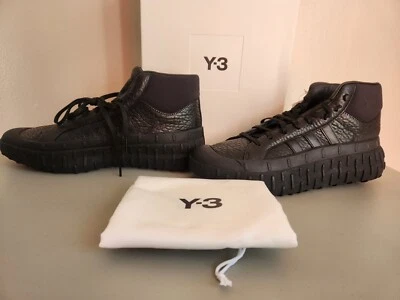 NUEVO EN CAJA Y-3 ADIDAS GR.1P HQ5994 Zapatillas Altas de Cuero Talla 11 Negras Foto 1 de 4