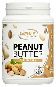 Erdnussbutter 1KG ohne Zucker ohne Palmöl 30% Protein Peanutbutter Wehle Sports 