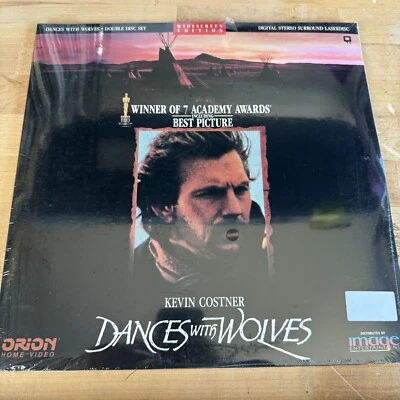 Dances With Wolves Laserdisc NEW SEALED Kevin Costner - Image 1 of 3