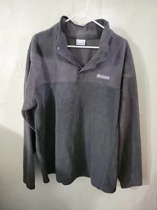 Columbia fleece jacket collared quarter button up with pockets Size XLARGE - Picture 1 of 3