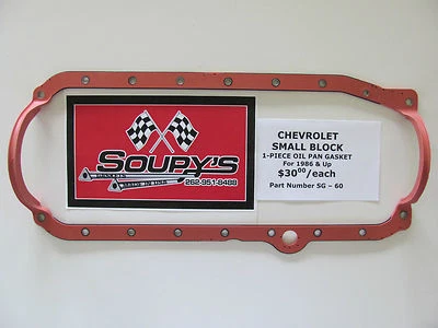 Прокладка масляного поддона Chevrolet Small Block - 1 шт. (1986 г. и выше)   - Изображение 1 из 2