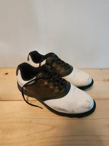 Footjoy FJ ECL Leather System Saddle Golfschuhe weiß Kroko Muster 45516 | 10,5M - Bild 1 von 10