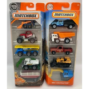 NEW Matchbox Diecast Construction Vehicles (10) Metal MBX NIP 2016 2018 - Picture 1 of 4