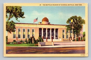 Vintage Buffalo Museum of Science Leinen Postkarte Buffalo NY - Bild 1 von 2