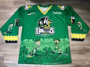 Maglia da hockey su ghiaccio Bakersfield Condors 2002 giorno di San Patrizio AHL firmata - Foto 1 di 5