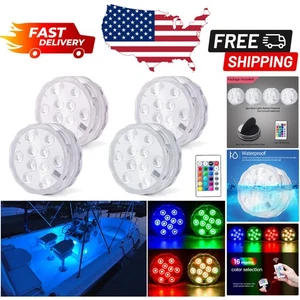 4PCS Remote Control Wireless Boat Lights - Enhance Your Fishing and Party Nights - Bild 1 von 11