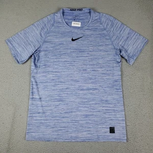 Nike T-Shirt Herren Größe L Blau Pro Swoosh Training Active Kurzarm - Bild 1 von 7
