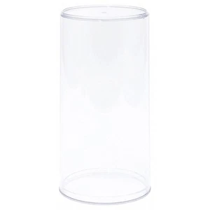 280C Round Plastic Display Cases for Dolls, Bears, Action Figures, 4" W x 8" H - Picture 1 of 2