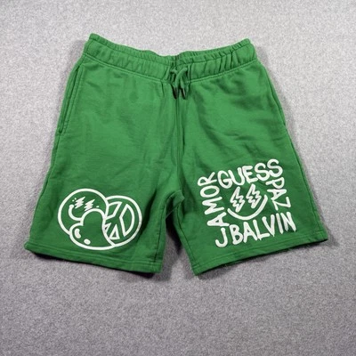Guess Originals x J Balvin Shorts Men’s Large Green Beach Pool Pockets(SS20) - Image 1 of 4