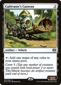 MTG Cultivator's Caravan FOIL Kaladesh Promo KLD #203 Magic the Gathering quasi nuovo - Foto 1 di 1