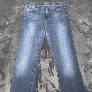 7 Seven For All Mankind Women's Size 30 Kimmie Boot Cut Dark Blue Denim Jeans - Picture 1 of 9