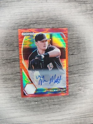 2021 Panini Prizm Draft Picks - Tyler Mattison #PDP104 Red Pulsar Prizm... - Image 1 of 2