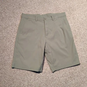 Eddie Bauer Takeoff Chino Shorts Mens 34 Green Classic Fit Stretch Flat Front - Picture 1 of 6