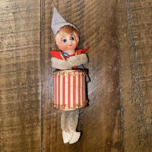 "De colección Navidad Chenille Brazos Piernas Elfo Con Tambor Adorno de Navidad 5""" - Imagen 1 de 5