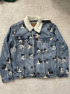 Levi’s Premium Mickey Mouse Trucker Jacket Sz M - Picture 1 of 5