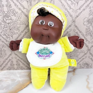 De colección 1989 Cabbage Patch Babyland Negro Afroamericano Sonajeros Solapa Butt 10,5 pulgadas - Imagen 1 de 11
