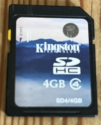 KINGSTON Technology 4GB SD HC Memory, Tested  - Image 1 of 2
