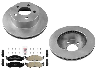 Front Disc Brake Rotors & Pads For Jeep Grand Cherokee 1993 1994 1995 1998 Foto 1 de 4