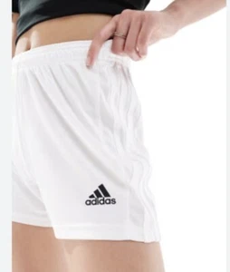 Adidas Aeroready White Shorts Girls Size Medium Athletic Wicking Running - Picture 1 of 6