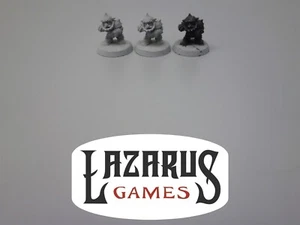Warhammer Fantasy Battle & AoS: Blood Bowl - 3 Dwarf Team Linemen (op metal) - Imagen 1 de 4