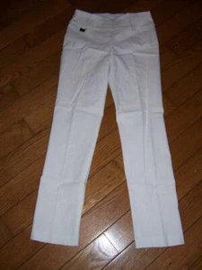 LISETTE L MONTREAL PULL-ON WHITE STRETCH PANTS SIZE 2 WOMEN'S - Picture 1 of 3