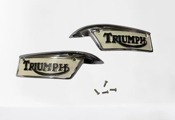 ADECUADO PARA TANQUE TRIUMPH T120 T140 T150 DERECHA E IZQUIERDA + TORNILLOS P... - Imagen 1 de 1