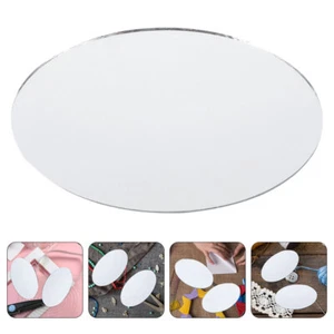 10pcs Small Mirror Sheets Oval Mirrors Craft Mirrors DIY Makeup Mirror Projects - Picture 1 of 12