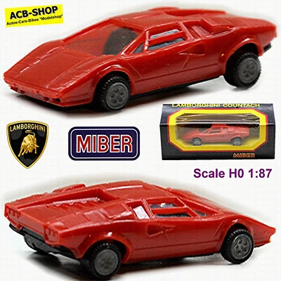 Lamborghini Countach LP 400 S COUPE 1978-82 Rosso 1:87 Miber 1111 - Immagine 1 di 4