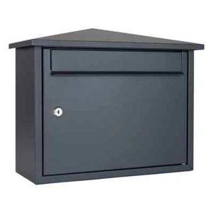 Wall Mounted Post Box Lockable Outdoor Galvanised Steel Kestrel - Picture 1 of 14