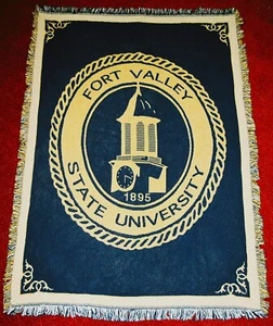 FORT VALLEY STATE UNIVERSITY Tapestry - Throw - Blanket - HBCU 54" x 72" - Picture 1 of 17