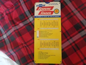 NOS 1954 55 56 57 CHEVROLET FEATURE FINDER NEU & GEBRAUCHT - VINTAGE SAMMLERSTÜCK CHEVY - Bild 1 von 5