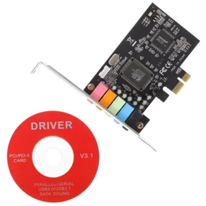 PCIe to 5.1 Internal Sound with Low Profile Bracket 5 Interfaces 6 Digital Sound - Picture 1 of 12