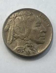 1937-D Denver Mint Buffalo Nickel - Picture 1 of 3