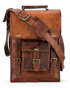 Hochwertige Herren-Aktentasche aus Leder Kuriertasche Schultertasche Laptop - Bild 1 von 4