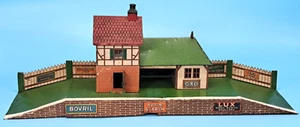 Bing Vintage O Gauge Tin Printed Station - Foto 1 di 15