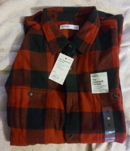 NOCH MIT ETIKETT - HERREN FLANELL BUTTON DOWN HEMDEN - 1 ROT IN DER FARBE. 1 TÜRKIS GELB - Bild 1 von 2