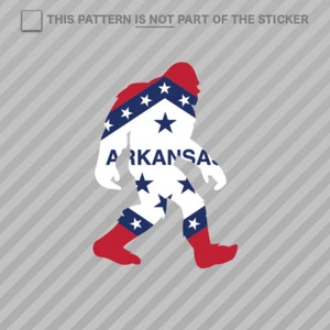 Arkansas Bigfoot Sticker Self Adhesive Vinyl AR big foot sasquatch yeti - Picture 1 of 1