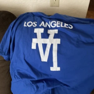 L.A Mickey Mouse Graphic Tee Blue Large Unisex 2XL, New With No Tags - Picture 1 of 10
