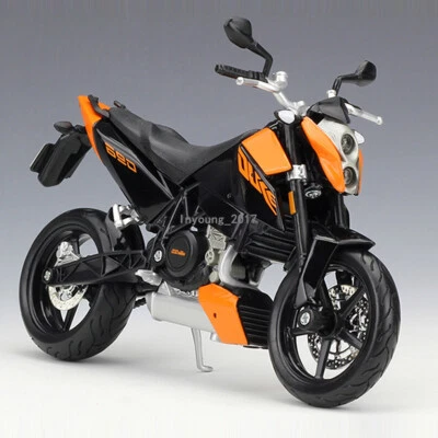 1:12 KTM 690 Duke 2008 Motorcycle Model Diecast Toys for Boys Kids Gifts Black - Image 1 of 4
