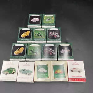 hallmark miniature ornaments lot Cars NOS 3 Duplicates - Picture 1 of 5