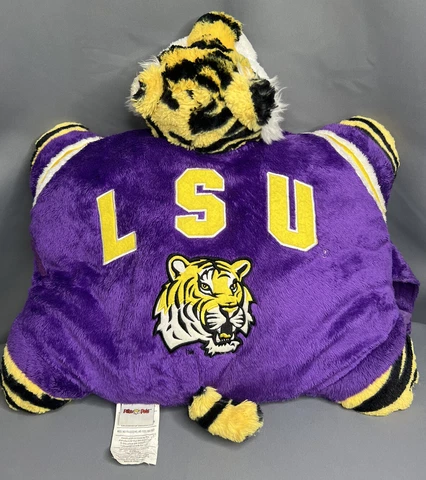 18" LSU Tigers Louisiana State University Purple Mascot Pillow Pet Cover