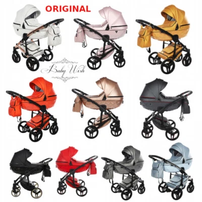 JUNAMA S-CLASS V2 BABY PRAM  2in1 3in1 ISOFIX + CARRYCOT + PUSHCHAIR + CAR SEAT - Image 1 of 4