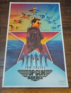 NUOVO!! POSTER PROMOZIONALE TOP GUN MAVERICK 2022 FAN ESCLUSIVO 11" X 17" FILM 🎥 - Foto 1 di 2