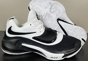 NIKE ZOOM FREAK 3 TB WHITE BLACK MENS BASKETBALL SHOES RARE DM7378-100 (SIZE 11) - Picture 1 of 13